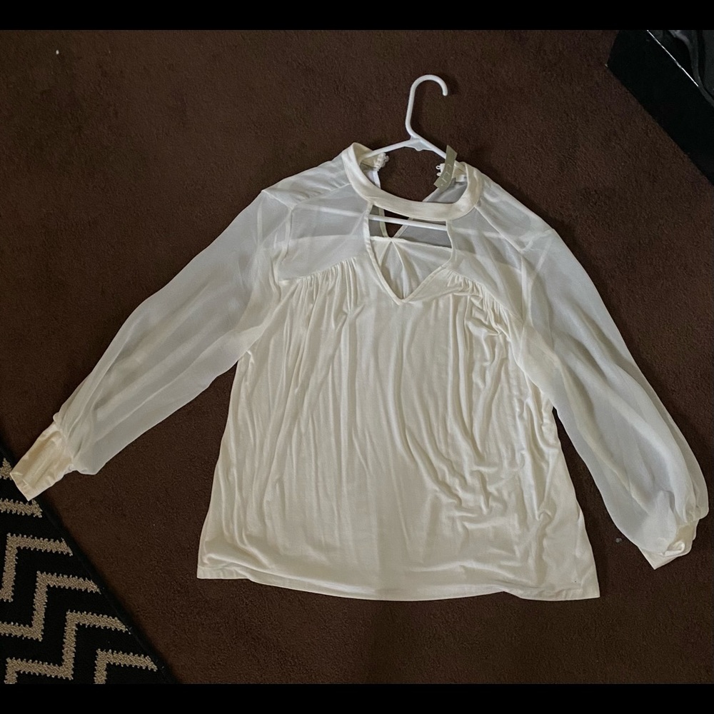Cream Colored Blouse